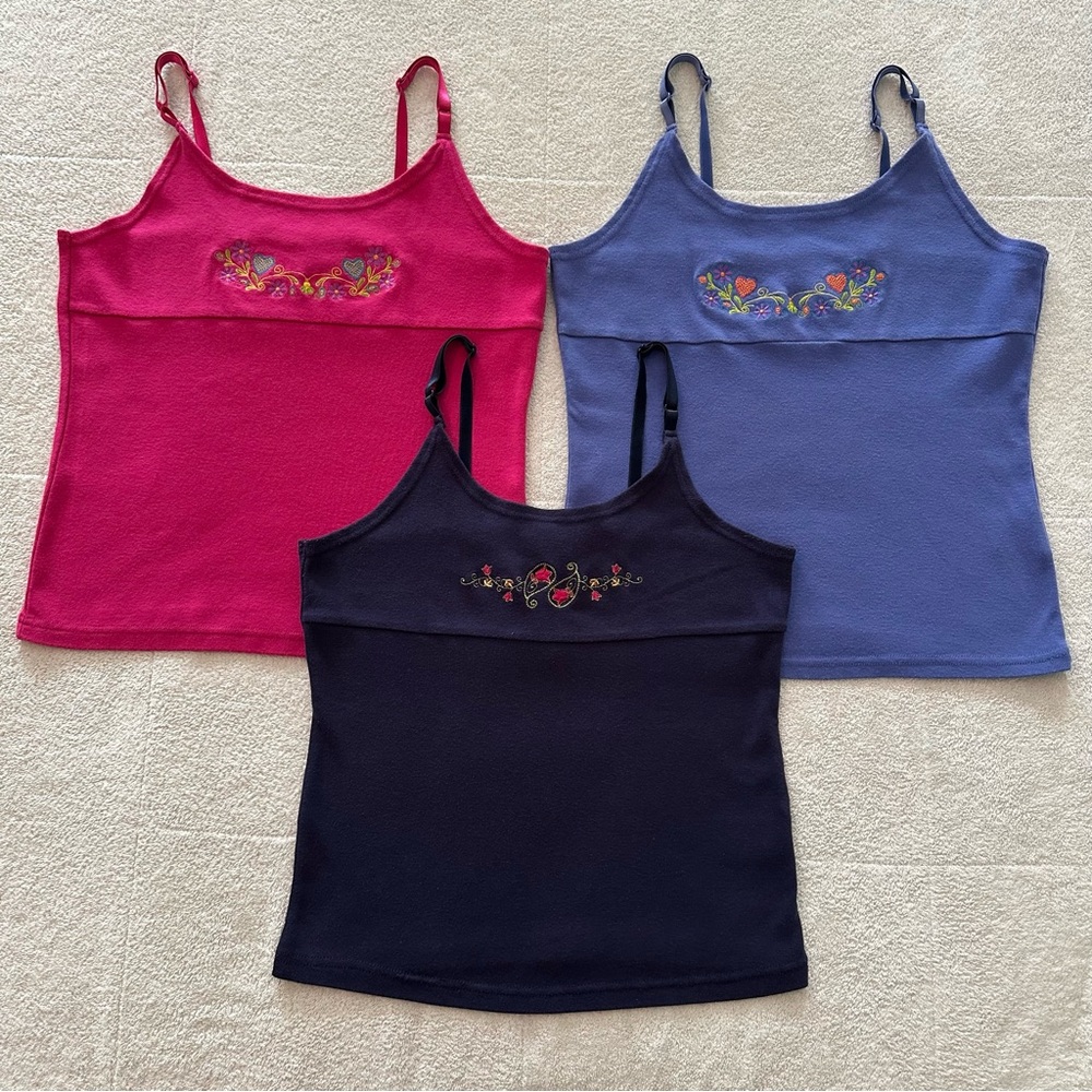 3 Route 66 Girl’s Cami Spaghetti Strap Tank Tops